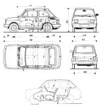 Чертеж Fiat 126