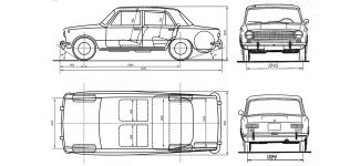 Чертеж ВАЗ-2101