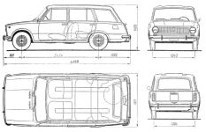 Чертеж ВАЗ-2102