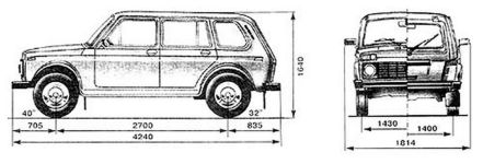 Чертеж Lada-2131