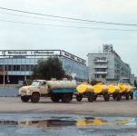ГАЗ-52 с прицепами-цистерной АЦПТ-0,9