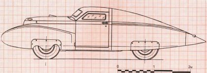 Чертеж ГАЗ-СГ1. Победа-Спорт. 1950 г