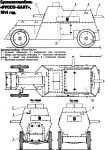 Чертеж бронеавтомобиля на базе Руссо-Балт тип С