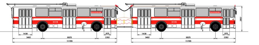 Чертеж сцепки троллейбусов ЗиУ-682