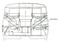 Расположение носилок в санитарном УАЗ-452А