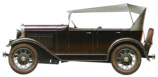 Силуэт Ford Model A 4-door Phaeton