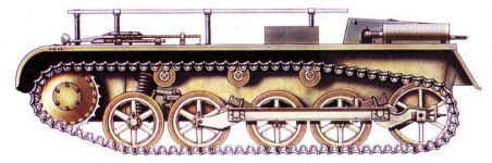 Силуэт . Учебный танк Panzerkampfwagen I Ausf.B