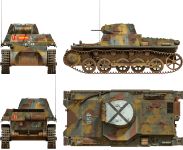 Силуэты танка PzKpfw I Ausf.B