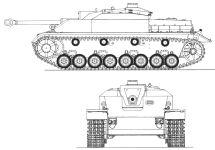 Чертеж Sturmgeschütz IV