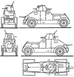 Чертеж бронеавтомобиля Wz.29