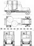 Чертеж бронеавтомобиля Остин-Путиловец
