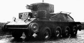 Средний танк Т-29-4 на колёсном ходу, лето 1935 года