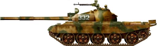 Силуэт танка Т-62М