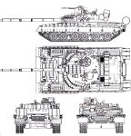 Чертеж танка Т-80