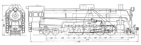 Чертеж паровоза серии 23-001