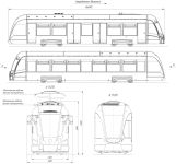 Чертеж трамвая 71-911&nbsp;«Львёнок»