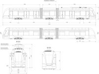 Чертеж трамвая 71-931М (Витязь М)