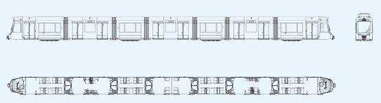 Чертеж Stadler Tramlink Switzerland
