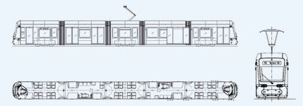 Чертеж Stadler Variobahn Bogestra