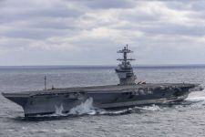 USS John F. Kennedy CVN-79 на ходовых испытаниях в 2026 г